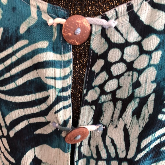 Reversible Batik Indonesian Jacket NEW Size Small Cruisewear - Picture 10 of 13